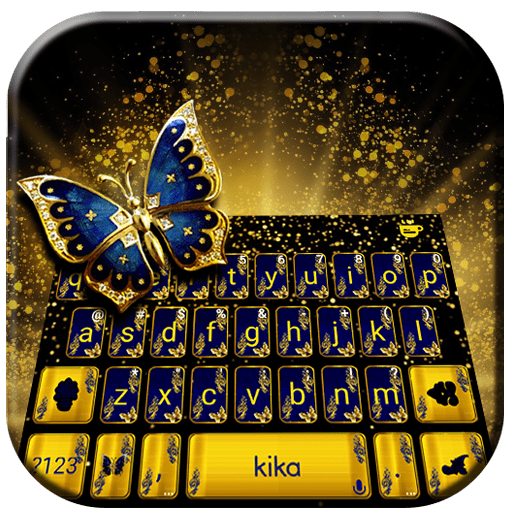 Glitter Butterfly Teclado