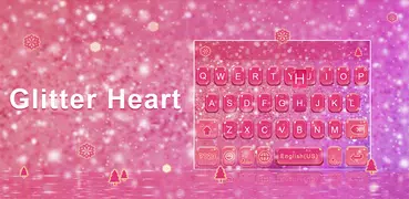 Glitter Heart Emoji Keyboard