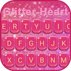 Glitterheart Tastatur-Thema Zeichen