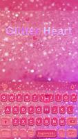 Glitterheart Tema de teclado Poster