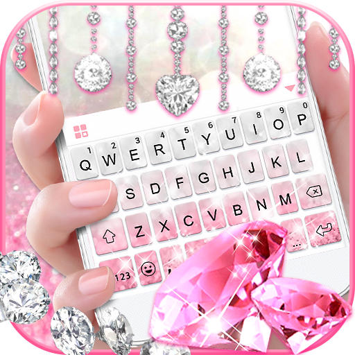 Glittering Pink Diamond Keyboa