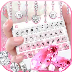 Glittering Pink Diamond Keyboa Icon