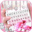 Tema Keyboard Glittering Pink  APK