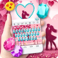 Glitter Pink Love 主題鍵盤 APK 下載