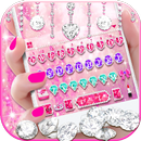 Teclado Glitzy Pink Luxury APK