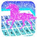 Galaxy Glistening Unicorn Keyboard