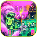 Grave Green Skull Klavye Arkaplanı APK