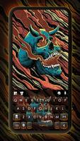 Graffiti Demon Skull poster