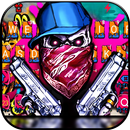 Graffiti Gun Mask Skull Keyboa APK