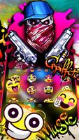 ثيم لوحة المفاتيح Graffiti Gun تصوير الشاشة 2