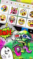 Fundo do Teclado Graffiti Skul imagem de tela 2