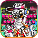 Graffiti Smoke Skull Keyboard  APK