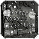 Grey Rain Keyboard Background APK