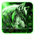 Green Wild Wolf Keyboard Theme