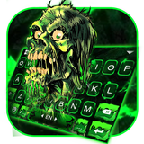 الكيبورد Green Zombie Skull أيقونة