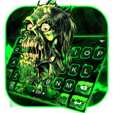 Green Zombie Skull 아이콘