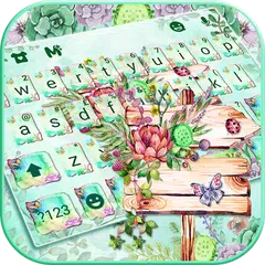 Green Floral Garden Keyboard T APK download
