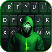 Green Neon Anonymous Keyboard Background