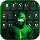 Green Neon Anonymous Keyboard Background APK