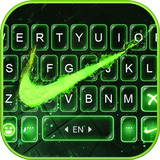 Green Neon Check keyboard