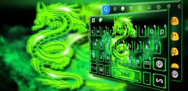 Green Neon Dragon Tastatur-The