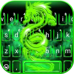 Green Neon Dragon Tastatur-The