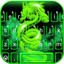 Green Neon Dragon Tema de tecl APK