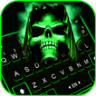 Фон клавиатуры Green Skull Liv