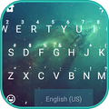 Green Galaxy Keyboard Theme