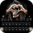 ikon Keyboard Grim Reaper Skull Lov