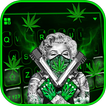 Тема для клавиатуры Gun Weed Cool Lady