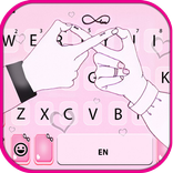 Hand Infinity Love Keyboard Background