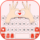 Hình nền bàn phím Hand Love APK