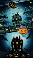 Tema Keyboard Halloween Ghost imagem de tela 1