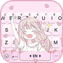Teclado Happy Anime Girl APK