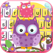 Happy Cute Owls Keyboard Theme