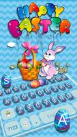 Tema Keyboard Happy Easter imagem de tela 1