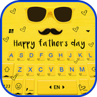 Fond de clavier Happy Fathers  icône