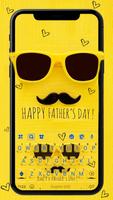 Fond de clavier Happy Fathers  Affiche