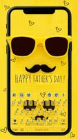 خلفية الكيبورد Happy Fathers D الملصق