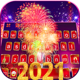 Happy New Year 2021 Keyboard Background