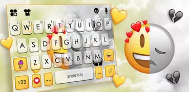 Фон клавиатуры Happy Sad Emoji
