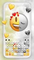 Fond de clavier Happy Sad Emoj Affiche