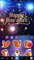 Tema Keyboard Happynewyear2017 imagem de tela 2