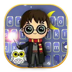 最新版、クールな Harry Magic Boy のテーマキーボード