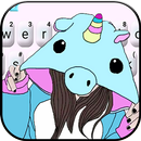Tema de Teclado Hat Unicorn Gi APK