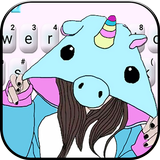 Tema de Teclado Hat Unicorn Gi ícone