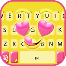 Fundo do Teclado Heart Eyes Emoji APK
