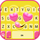 Fundo do Teclado Heart Eyes Emoji ícone