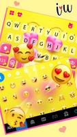 Fundo do Teclado Heart Eyes Emoji imagem de tela 3